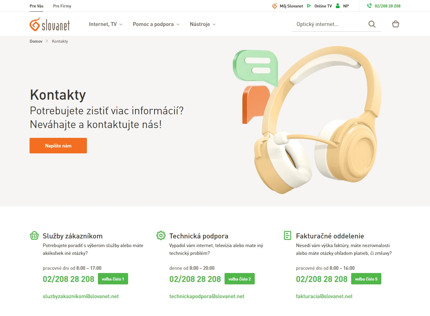 Slovanet kontakt