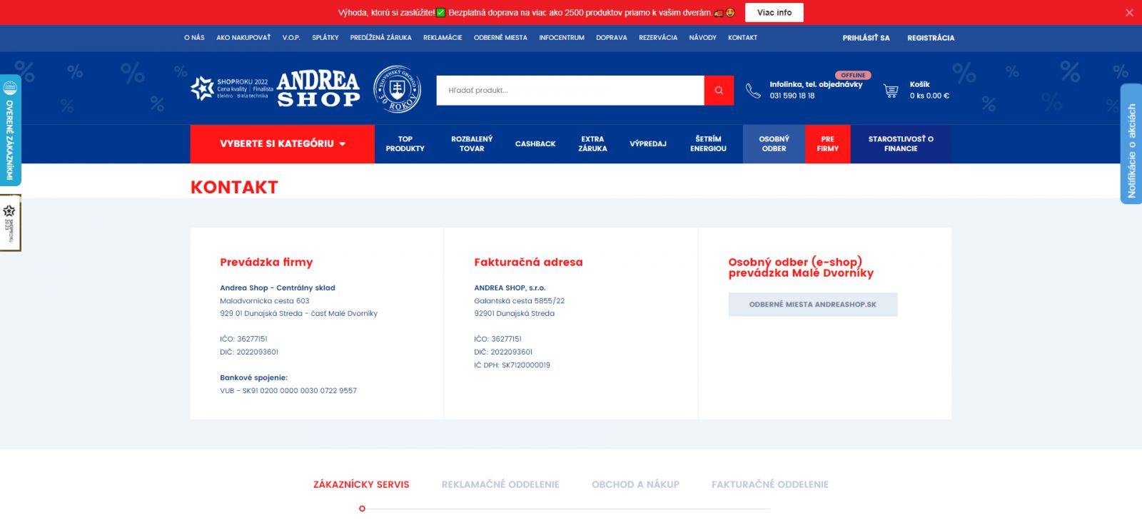 Andrea Shop kontakt