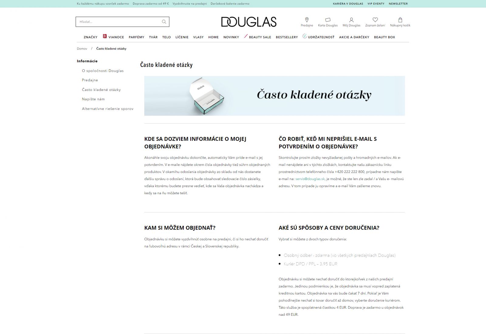 Douglas kontakt