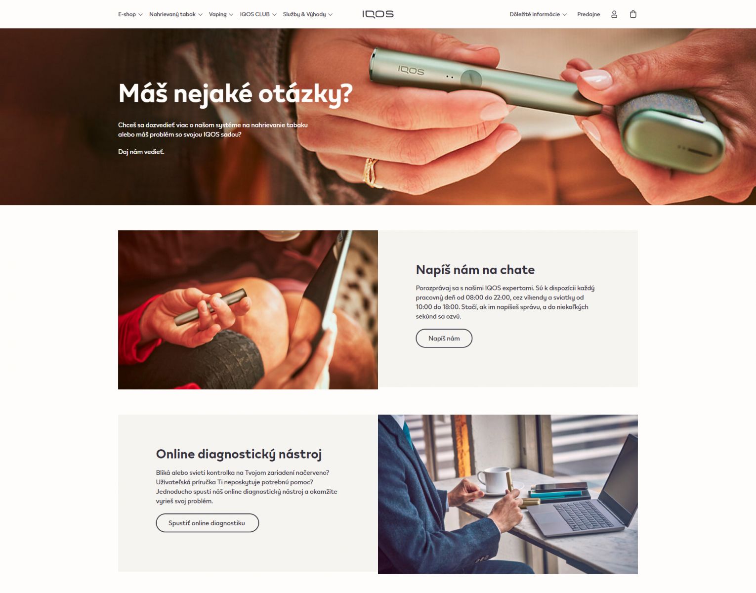 iqos kontakt telefon