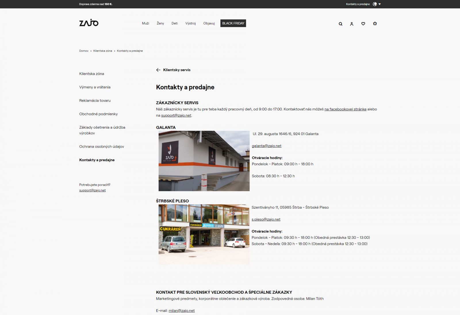 Zajo galanta kontakt